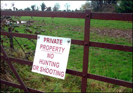 No Hunting or Shooting sign No Hunting or Shooting sign